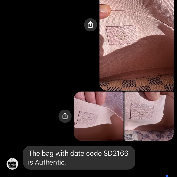 Authentic Louis Vuitton Azur Felicie Pochette - Picture 14 of 14